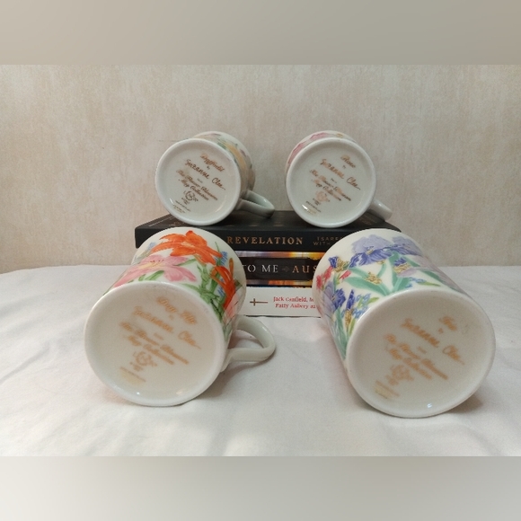The Flower Blossom Mug Collection By Suzanne Clee Flower Coffee Mugs - 4 pc set. - Picture 3 of 8